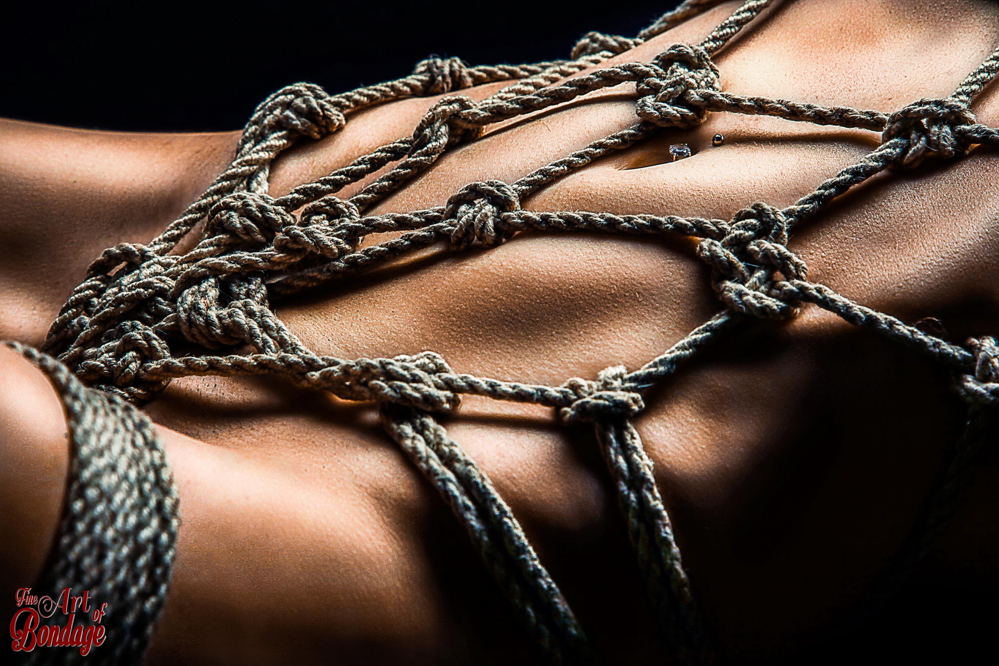 Rope and chain bondage