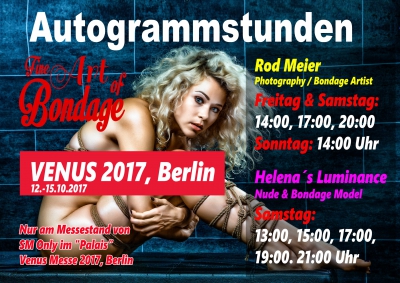 Autogrammstunden - Fine Art of Bondage - Venus Messe Berlin